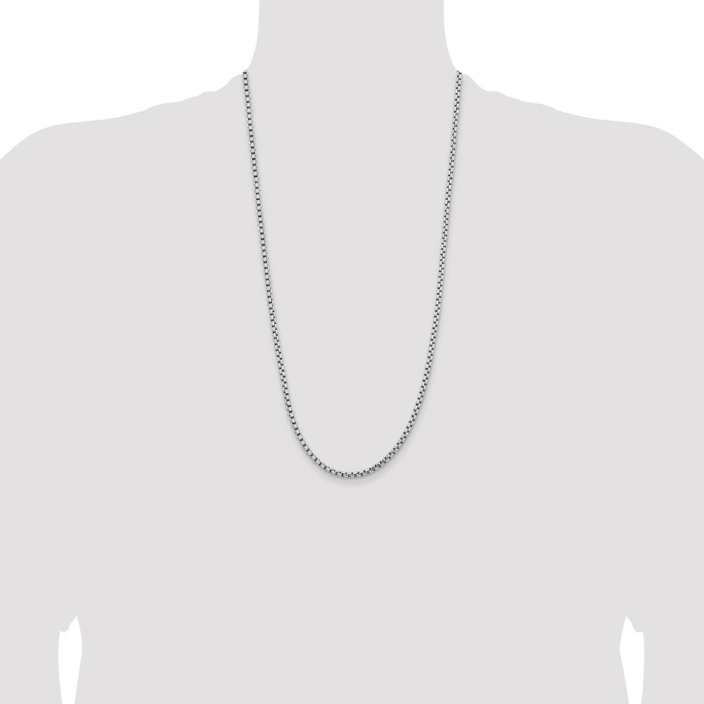 Gold (14K) Semi-Solid Round Box Chain