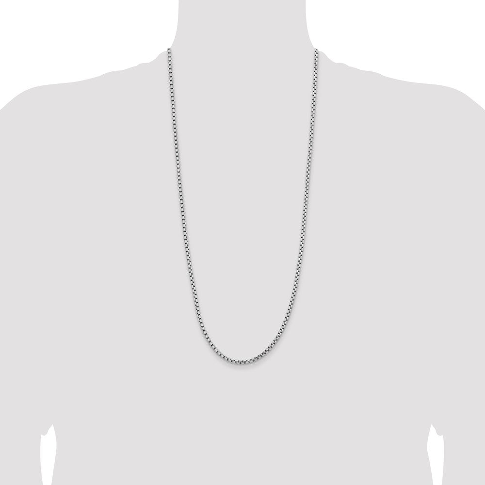 Gold (14K) Semi-Solid Round Box Chain