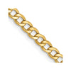 Gold (10K & 14K) Semi-Solid Curb Link Chain