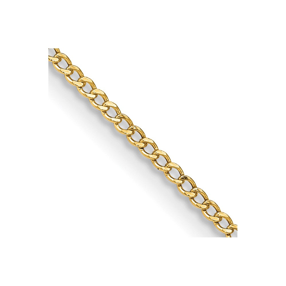 Gold (10K & 14K) Semi-Solid Curb Link Chain