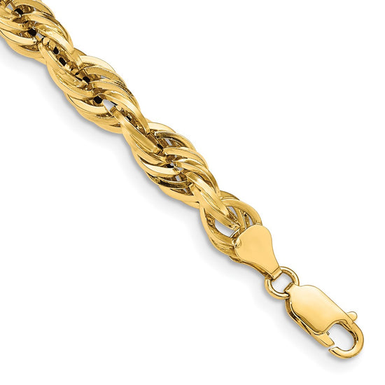 Gold (10K & 14K) Semi-Solid Rope Chains