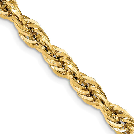 Gold (10K & 14K) Semi-Solid Rope Chains
