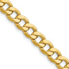 Gold (10K & 14K) Semi-Solid Curb Link Chain