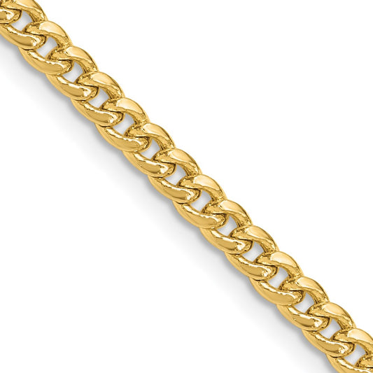 Gold (10K & 14K) Semi-Solid Miami Cuban Chain