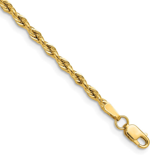 Gold (10K & 14K) Semi-Solid Rope Chains