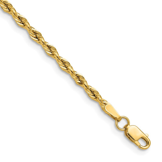 Gold (10K & 14K) Semi-Solid Rope Chains