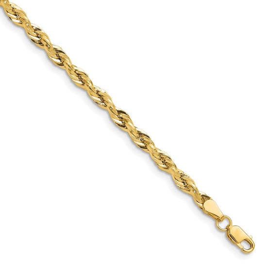 Gold (10K & 14K) Semi-Solid Rope Chains
