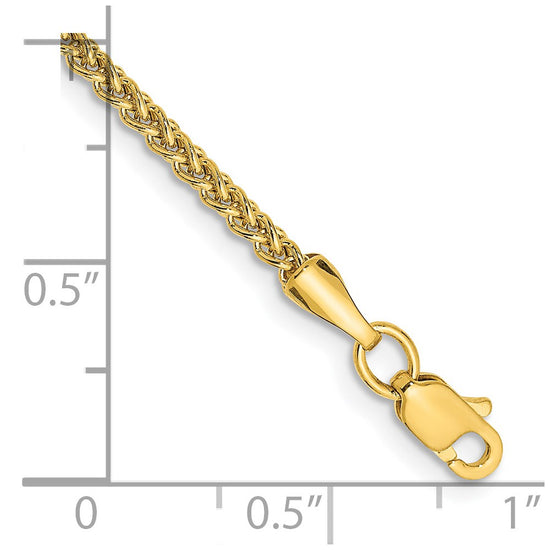 Gold (14K) Semi-Solid Wheat Chain