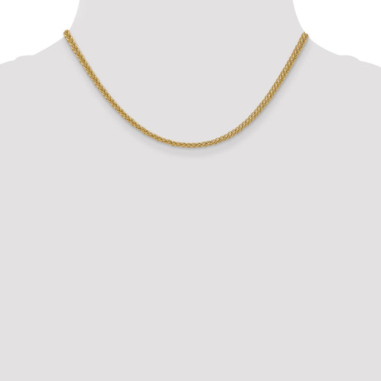 Gold (14K) Semi-solid 3-Wire Wheat Chain