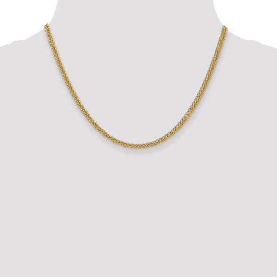 Gold (14K) Semi-solid 3-Wire Wheat Chain