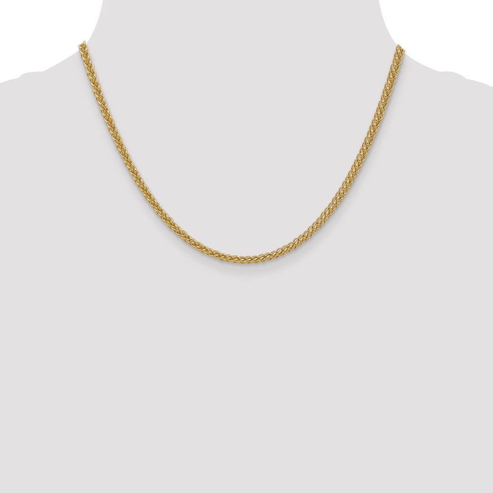Gold (14K) Semi-solid 3-Wire Wheat Chain