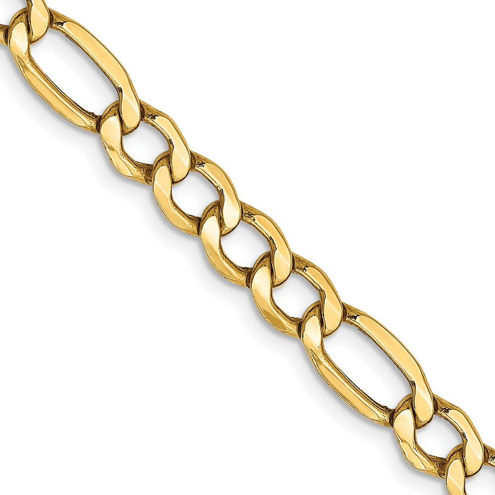 Gold (10K & 14K) Semi-Solid Figaro Chain