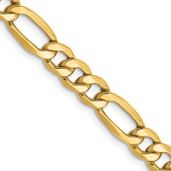 Gold (10K & 14K) Semi-Solid Figaro Chain