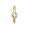 14k 16 Gauge Polished CZ Cartilage Ring