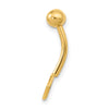 14K 14 Gauge Multi-color CZ Belly/Navel Ring Body Jewelry