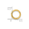 14K 14 Gauge Hinged Hoop Cartilage Body Jewelry