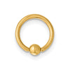 14K 16 Gauge Polished Septum Cartilage Ring