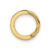 14k 16 Gauge Polished Rainbow CZ Hinged Cartilage Ring
