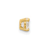 14k 16 Gauge Polished 3mm CZ Industrial Body Jewelry