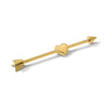 14k 14 Gauge Polished Arrow with Heart Industrial Body Jewelry