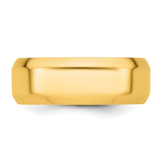 14KR 8mm Bevel Edge Comfort Fit Band Size 12.5