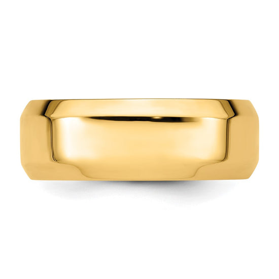 14KR 8mm Bevel Edge Comfort Fit Band Size 12.5