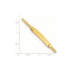 14k Polished Solid Chain/Solid Plate Anchor Link 26x5mm Plate 6 inch Baby/Child ID Bracelet