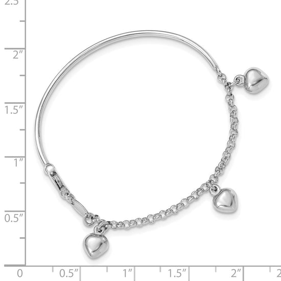 Gold Children's Heart Bracelets