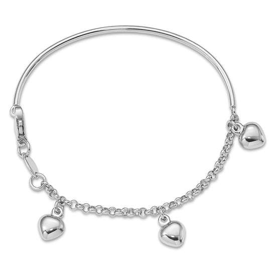 Gold Children's Heart Bracelets