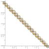 Gold Lab Grown Diamond Round Tennis Bracelets