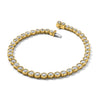 Gold Lab Grown Diamond Round Tennis Bracelets