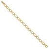 14k 1/2 carat Lab Grown Diamond VS/SI+ G+ Complete Oval Link 6.75 inch with .25 inch extension Bracelet