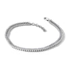 14k White Gold 2 7/8 carat Lab Grown Diamond VS/SI+ G+ Complete Double Strand 7.25 inch with 1 inch extension Bracelet