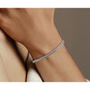 14k White Gold 2 7/8 carat Lab Grown Diamond VS/SI+ G+ Complete Double Strand 7.25 inch with 1 inch extension Bracelet