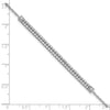 14k White Gold 1 carat Lab Grown Diamond VS/SI+ G+ Complete 6.5 inch with 1 inch extension Bracelet
