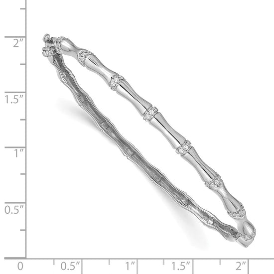 Diamond Hinged Bamboo Design Bangles