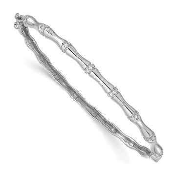 Diamond Hinged Bamboo Design Bangles