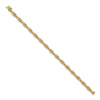 14k Complete 1/2 carat Diamond Bamboo Design 7 inch Bracelet