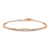 14k Rose Gold 3/4 carat Lab Grown Diamond VS/SI+ G+ Complete Graduated Bangle Bracelet