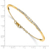 14k 3/4 carat Lab Grown Diamond VS/SI+ G+ Complete Graduated Bangle Bracelet