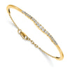 14k 3/4 carat Lab Grown Diamond VS/SI+ G+ Complete Graduated Bangle Bracelet