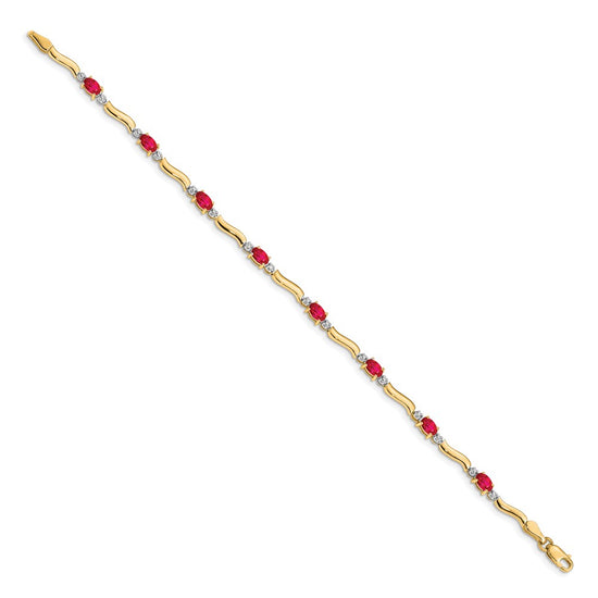 Gold Diamond & Gemstone Bracelets