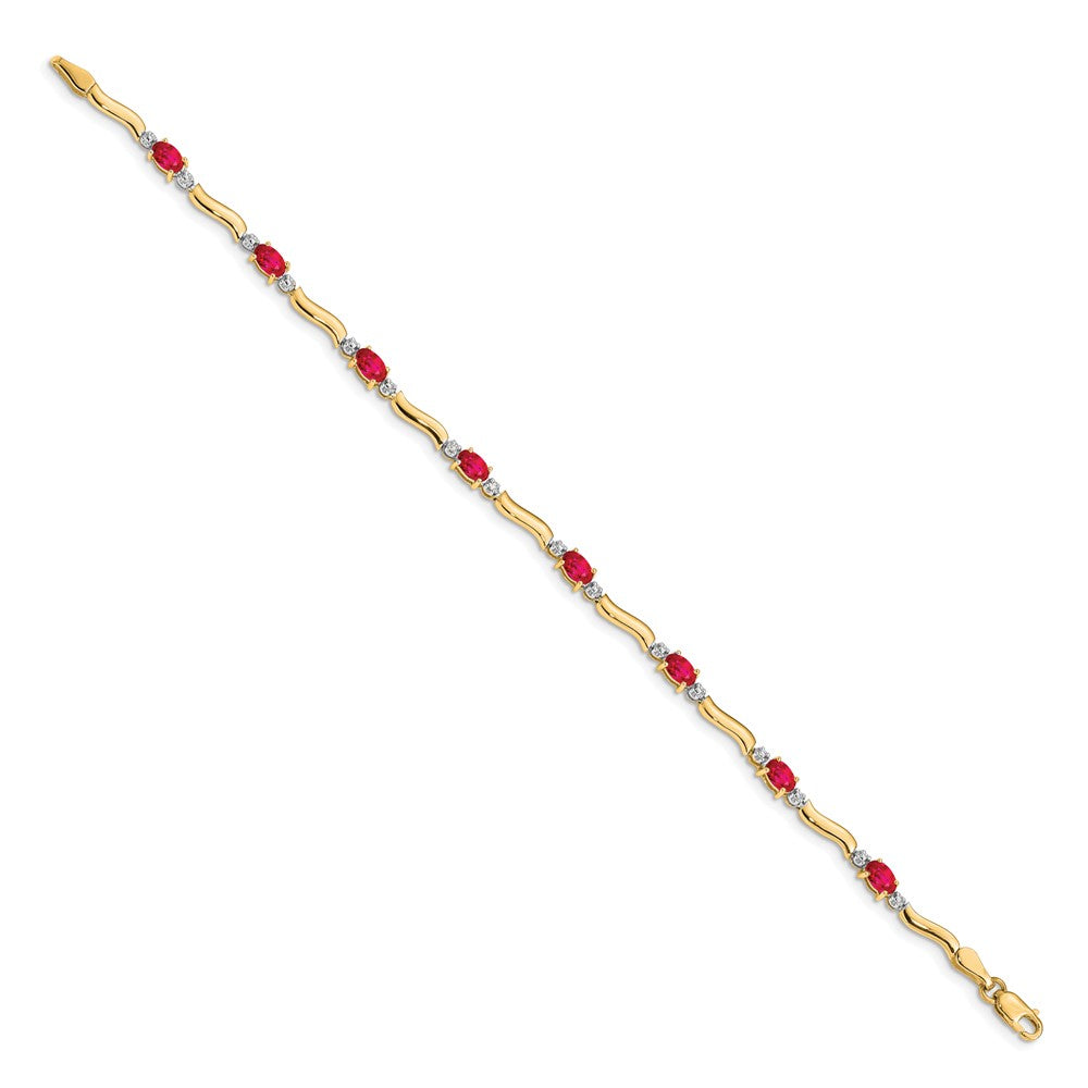 Gold Diamond & Gemstone Bracelets