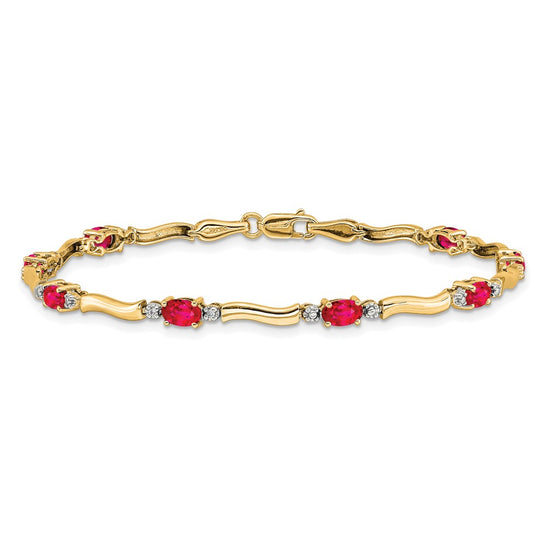 Gold Diamond & Gemstone Bracelets