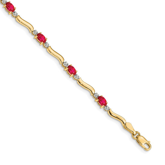 Gold Diamond & Gemstone Bracelets