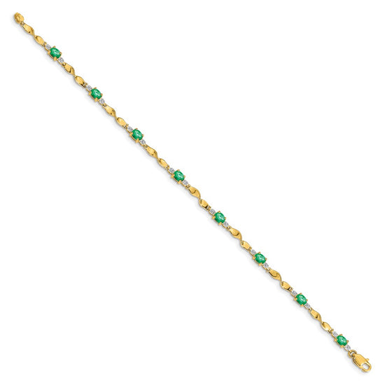 Gold Diamond & Gemstone Bracelets