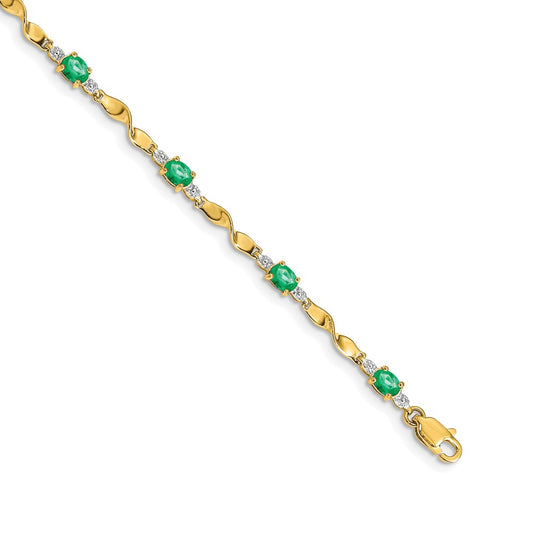 Gold Diamond & Gemstone Bracelets