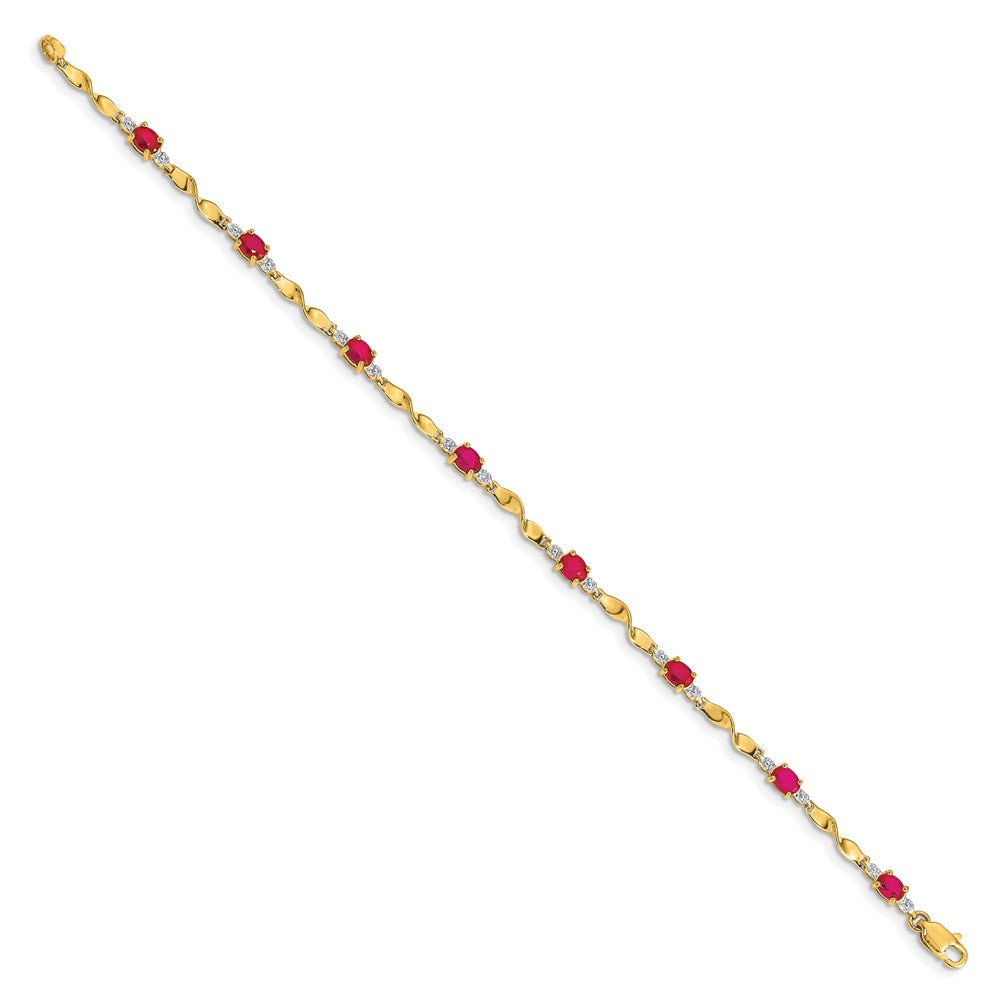Gold Diamond & Gemstone Bracelets