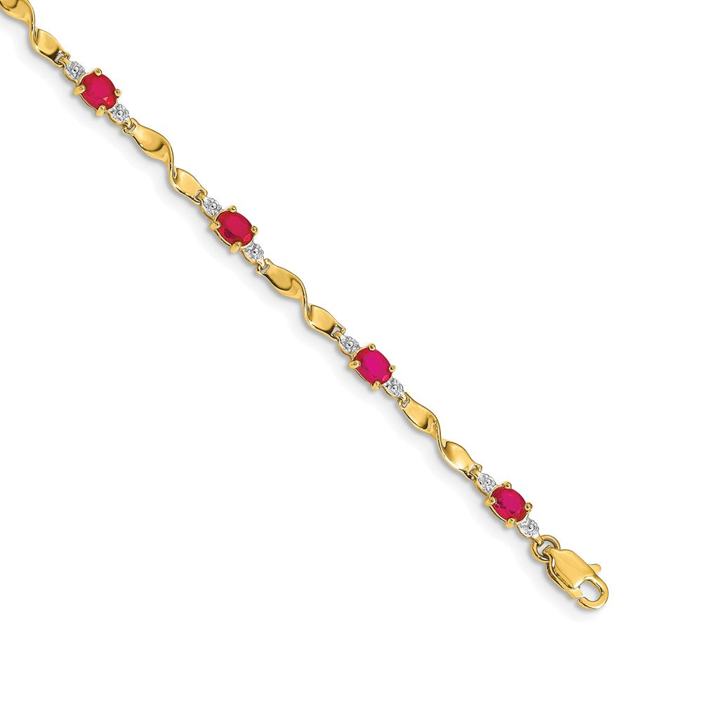 Gold Diamond & Gemstone Bracelets