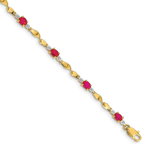 Gold Diamond & Gemstone Bracelets